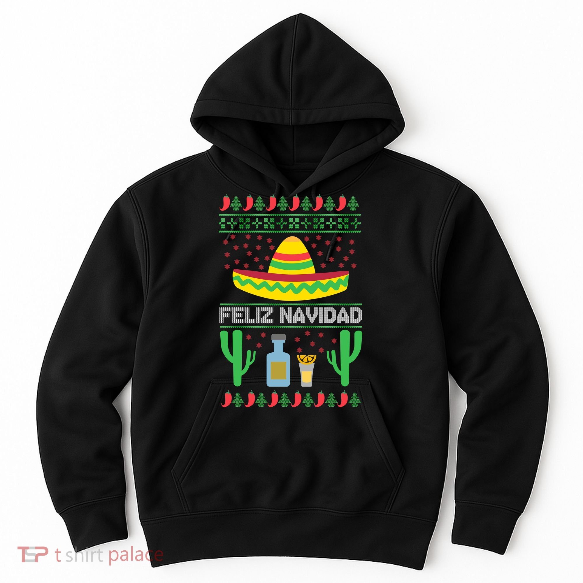 Feliz Navidad Ugly Christmas Hoodie