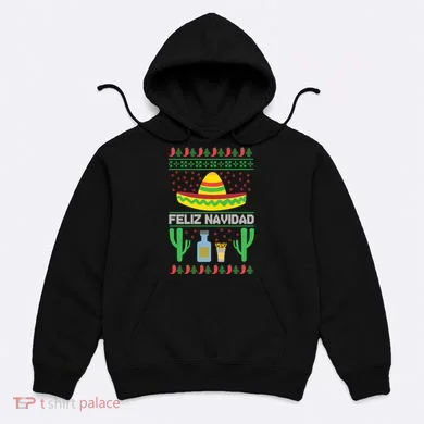 Feliz Navidad Ugly Christmas Hoodie