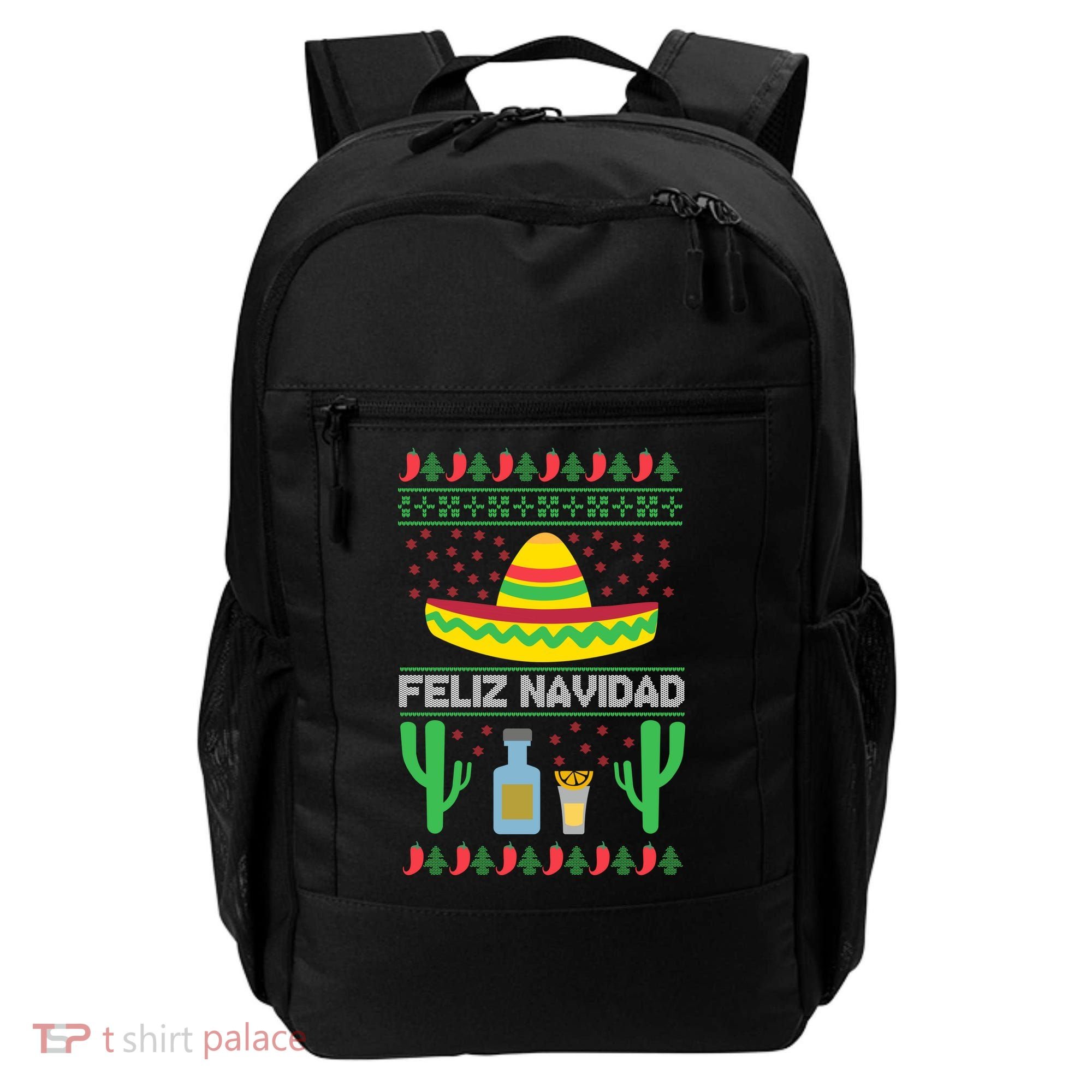Feliz Navidad Ugly Christmas Backpack