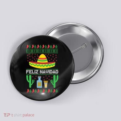 Feliz Navidad Ugly Christmas Button
