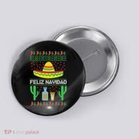 Feliz Navidad Ugly Christmas Button thumb 0