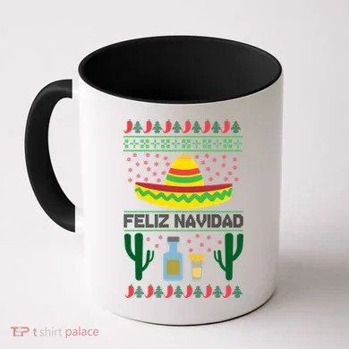 Feliz Navidad Ugly Christmas Coffee Mug