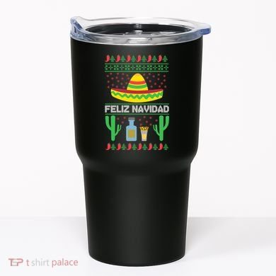 Feliz Navidad Ugly Christmas Tumbler