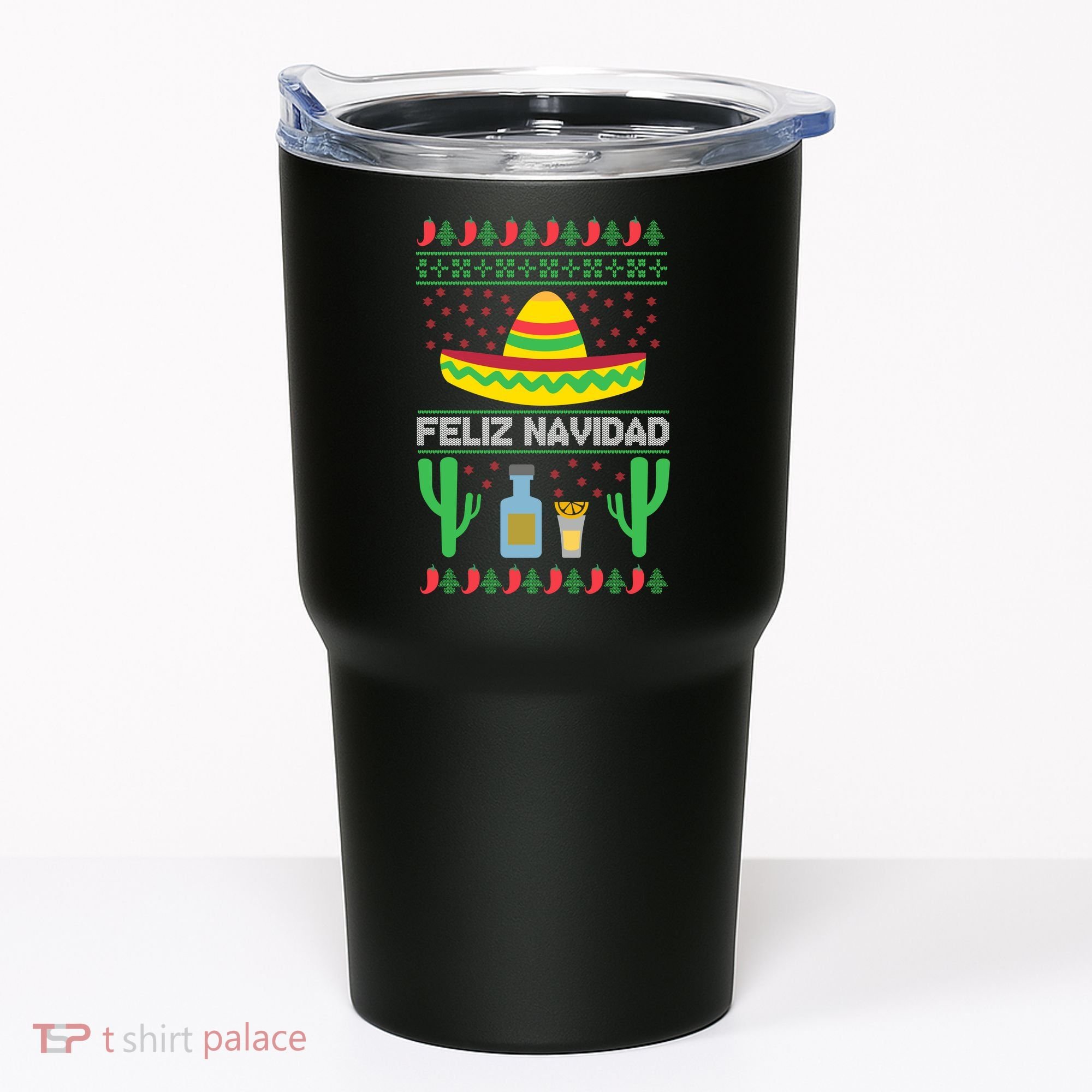 Feliz Navidad Ugly Christmas Tumbler
