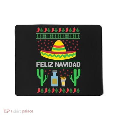 Feliz Navidad Ugly Christmas Mousepad