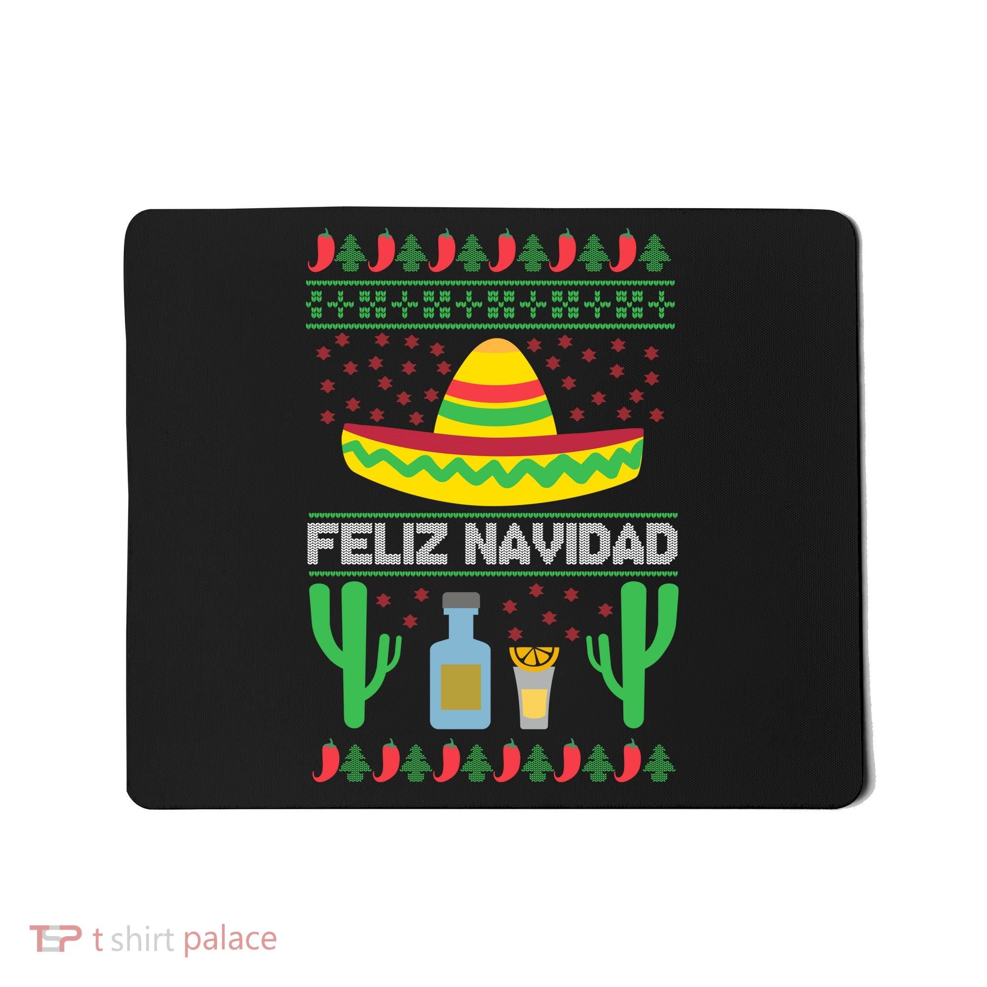 Feliz Navidad Ugly Christmas Mousepad