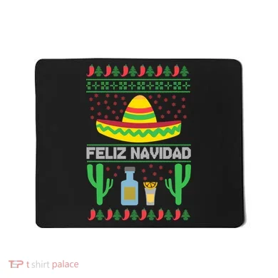 Feliz Navidad Ugly Christmas Mousepad