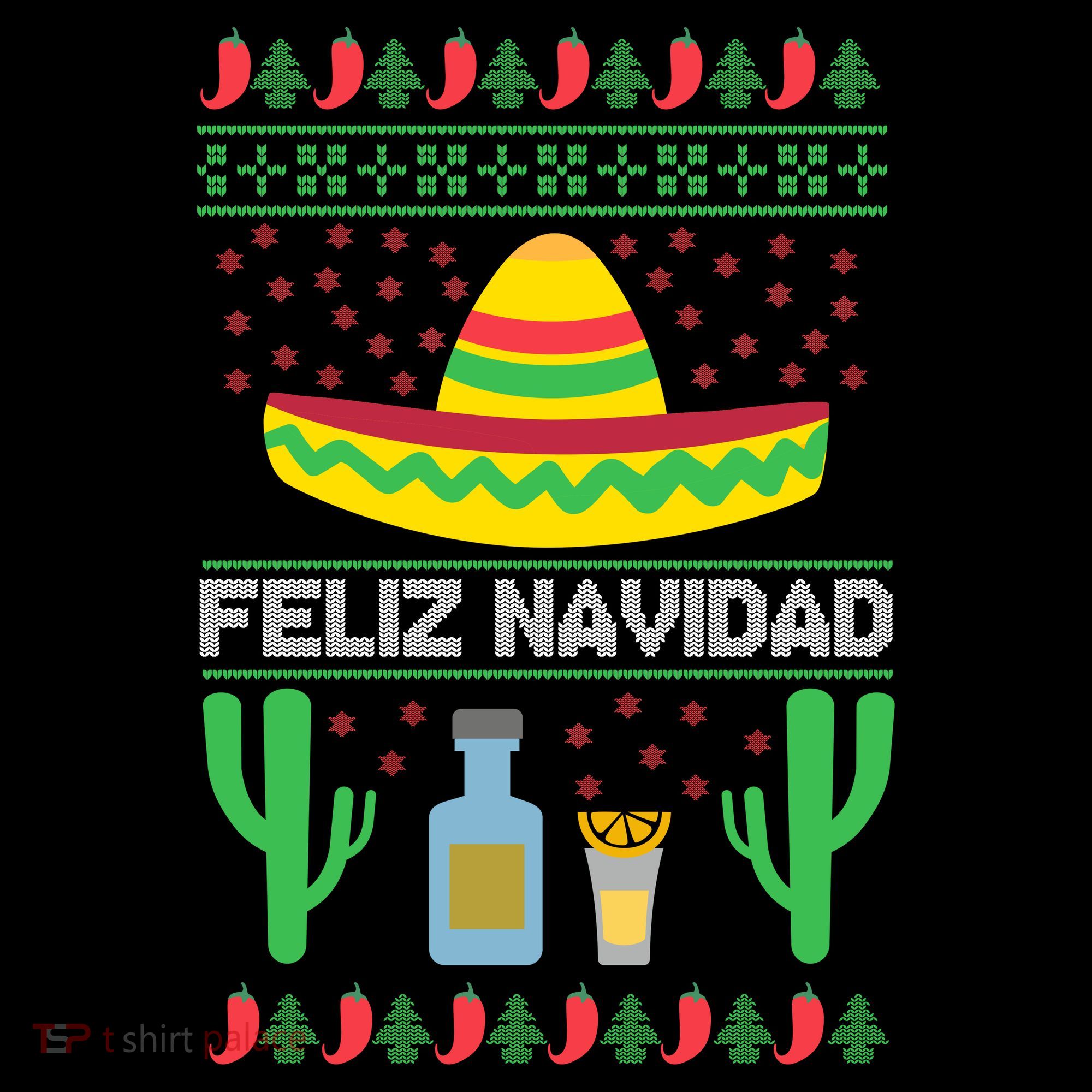 Feliz Navidad Ugly Christmas Mousepad