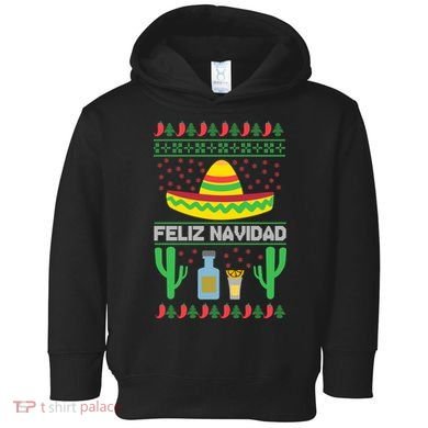 Feliz Navidad Ugly Christmas Toddler Hoodie