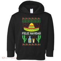 Feliz Navidad Ugly Christmas Toddler Hoodie thumb 0
