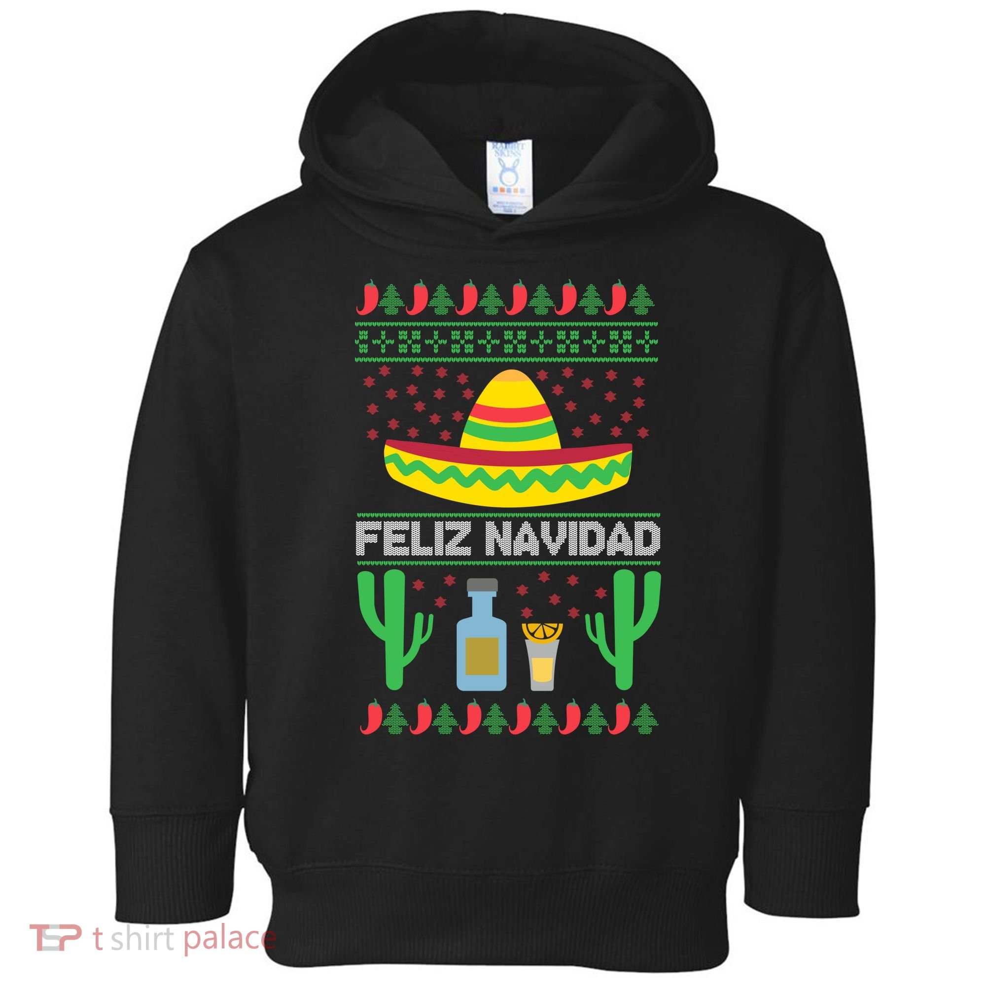 Feliz Navidad Ugly Christmas Toddler Hoodie