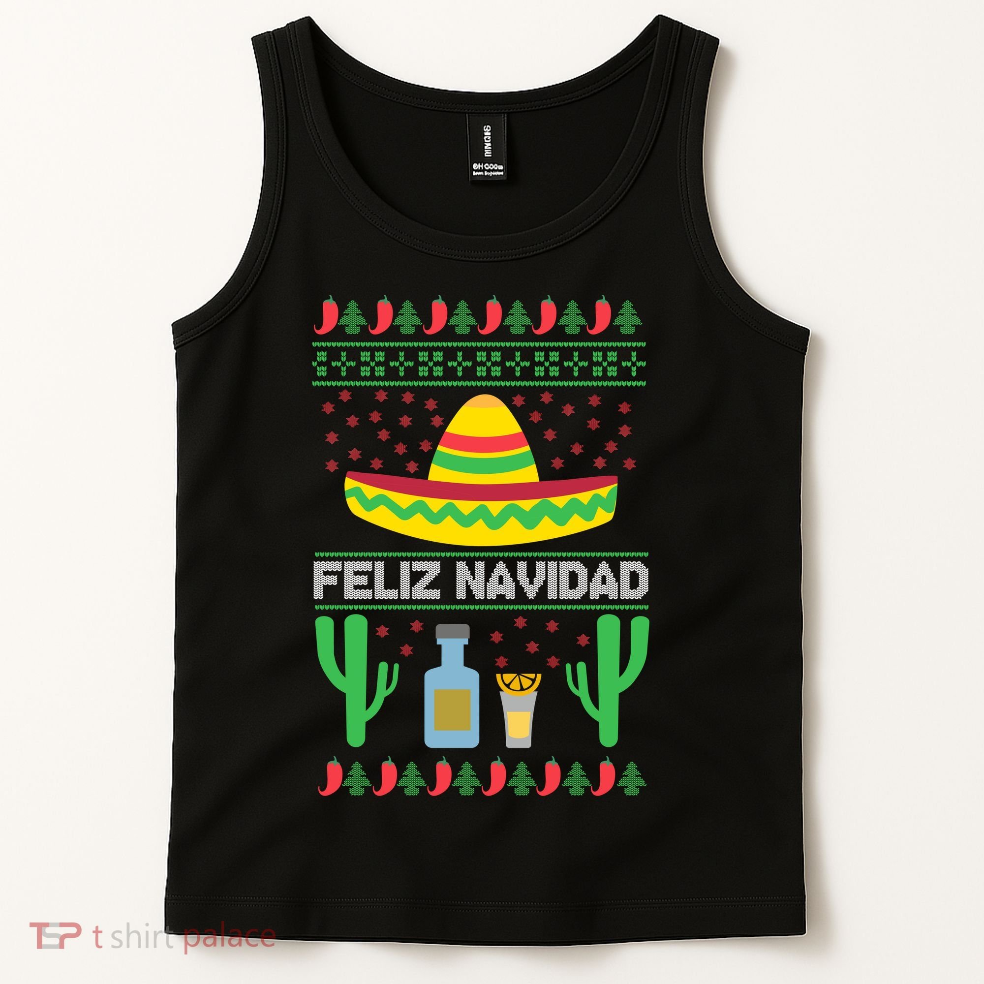 Feliz Navidad Ugly Christmas Tank Top