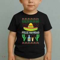 Feliz Navidad Ugly Christmas Toddler T-Shirt thumb 2