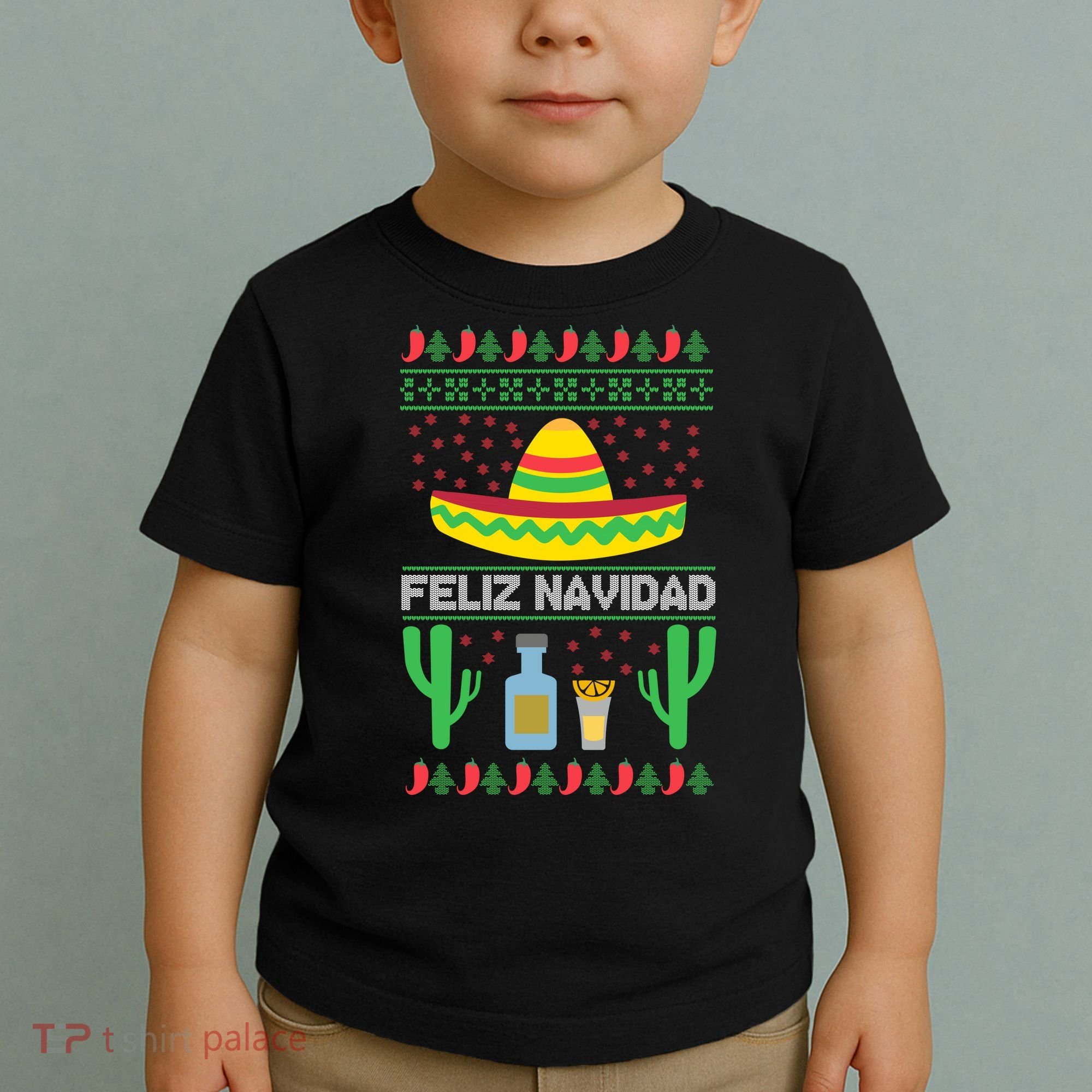 Feliz Navidad Ugly Christmas Toddler T-Shirt