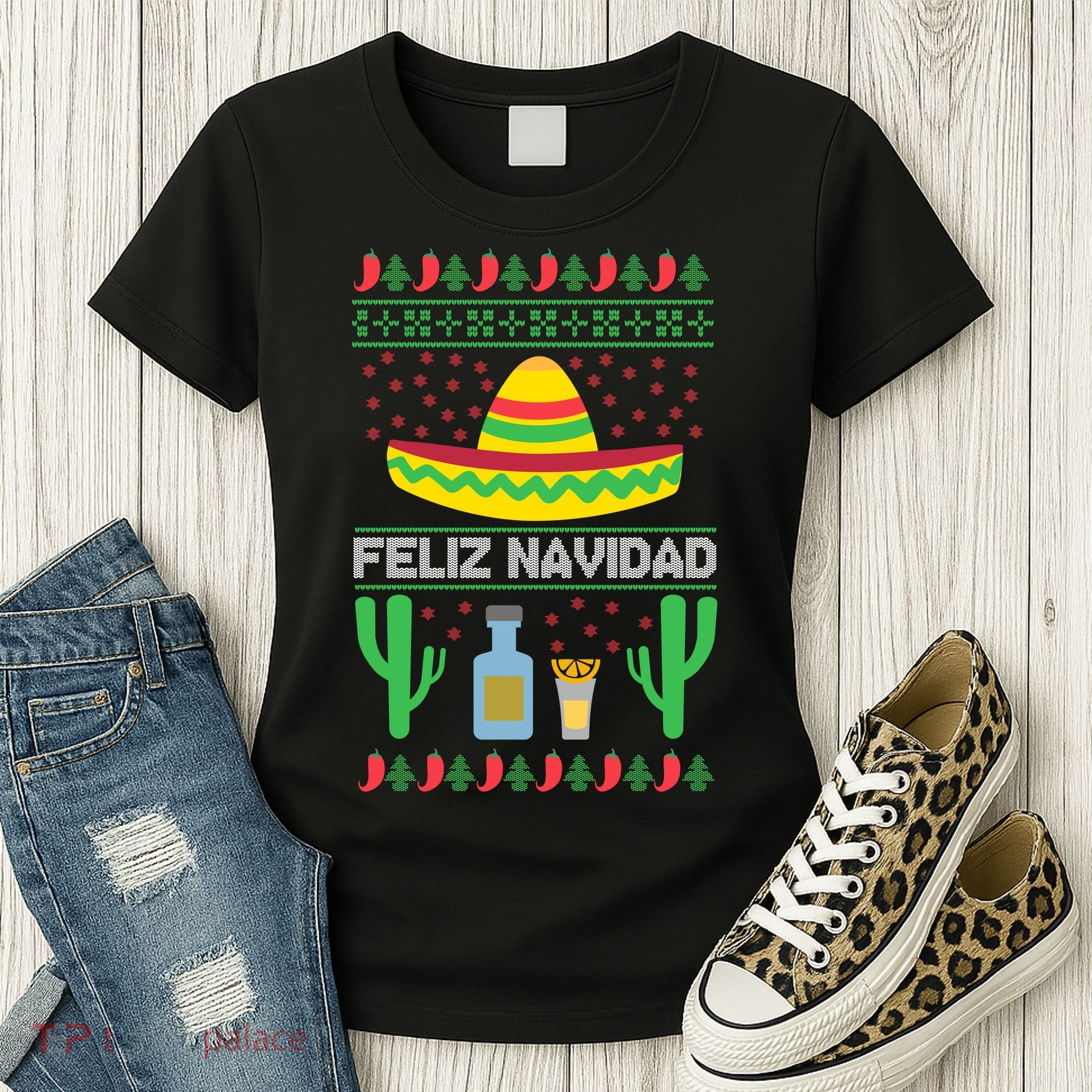 Feliz Navidad Ugly Christmas Women's T-Shirt