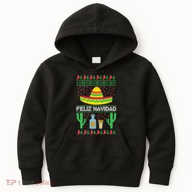 Feliz Navidad Ugly Christmas Kids Hoodie