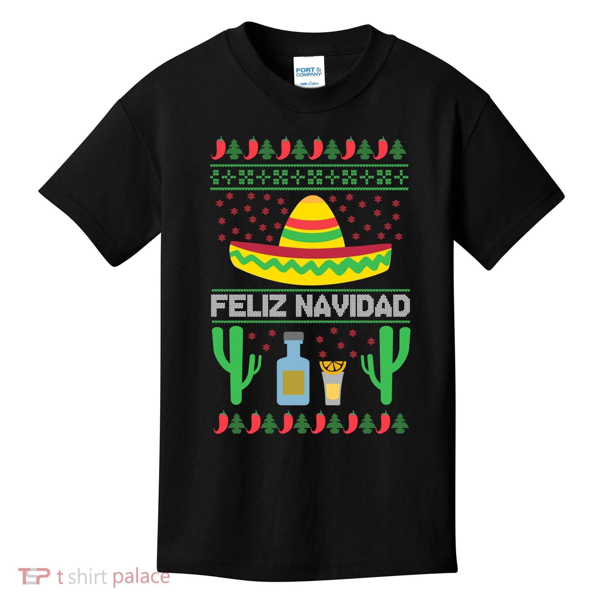 Feliz Navidad Ugly Christmas Kids T-Shirt