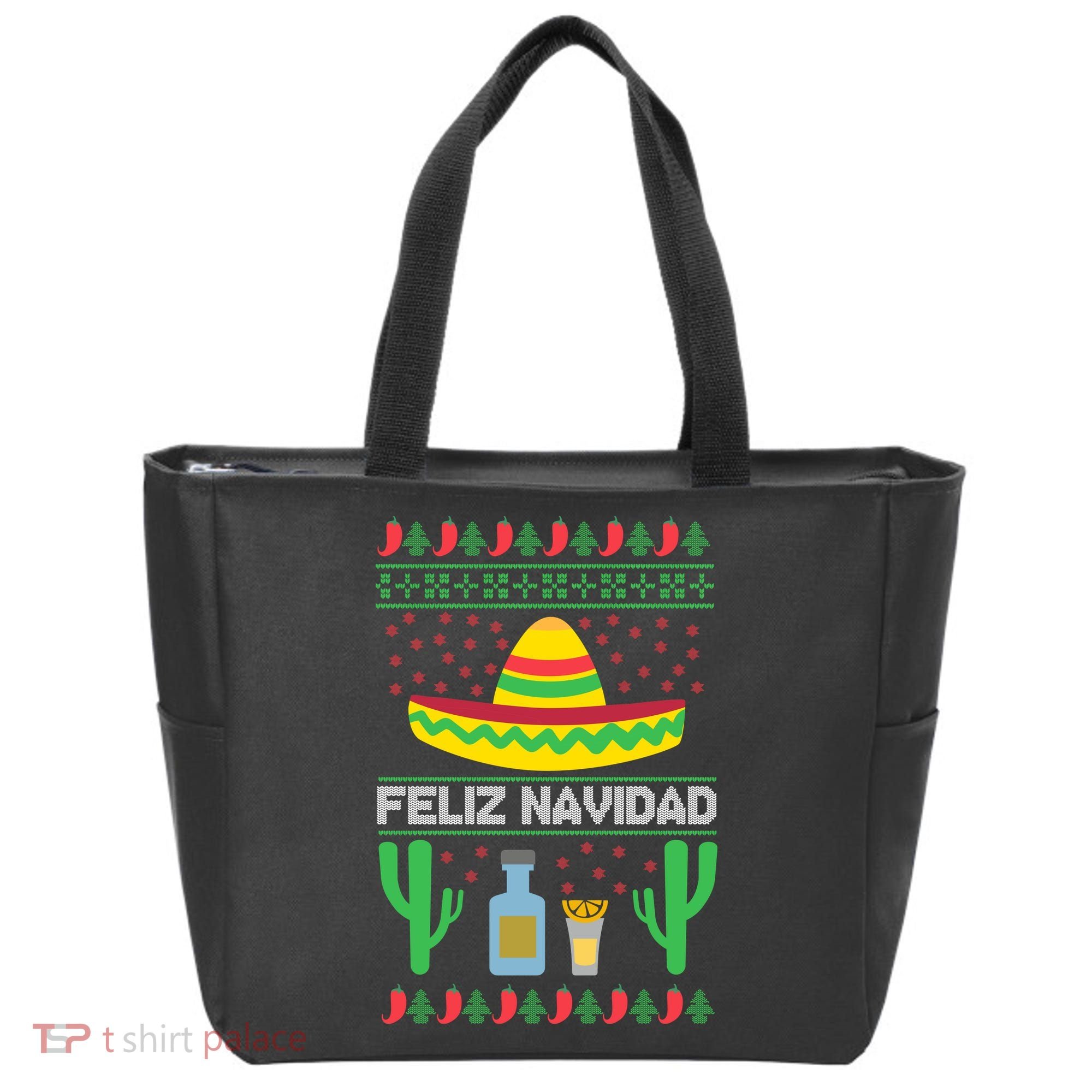 Feliz Navidad Ugly Christmas Tote Bag