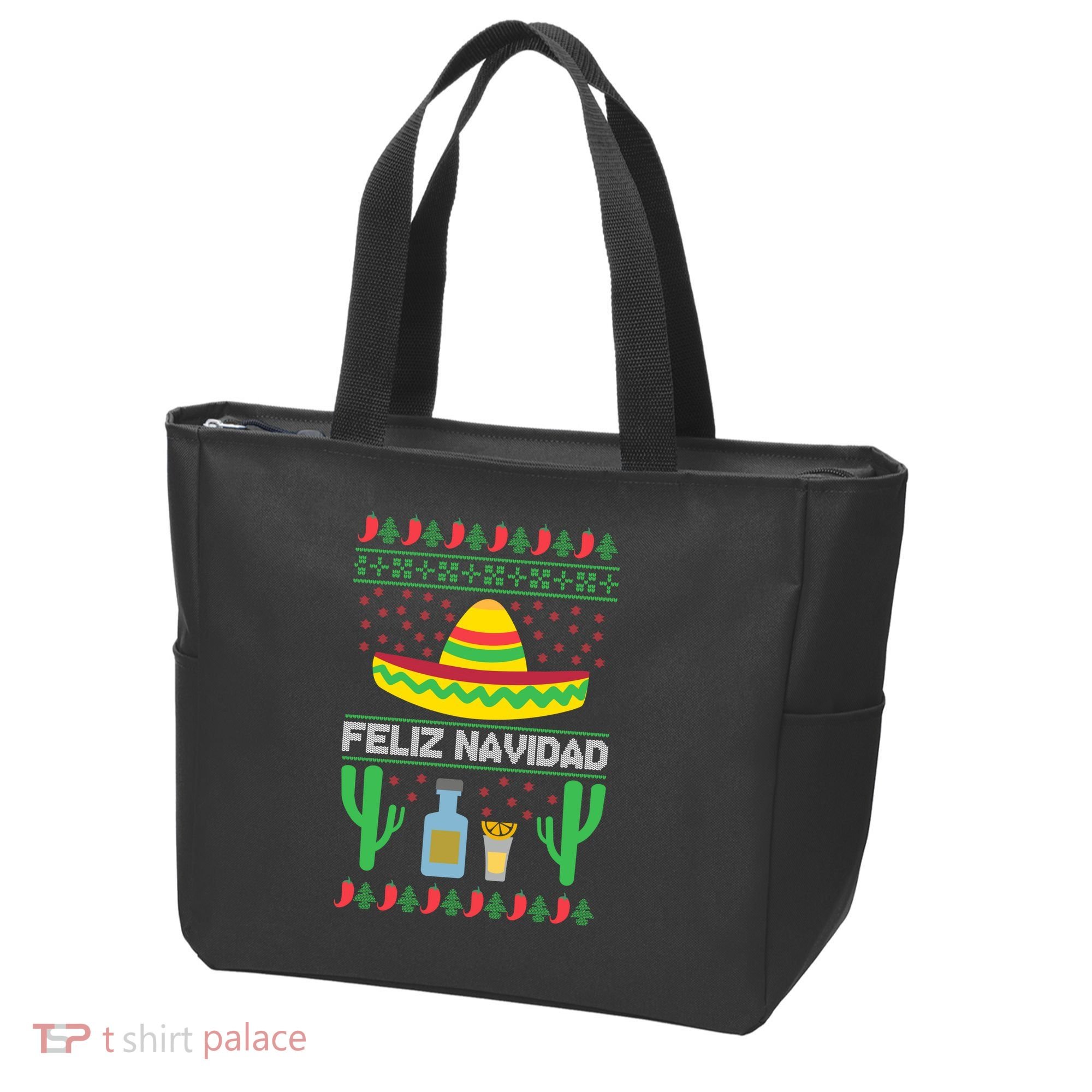 Feliz Navidad Ugly Christmas Tote Bag