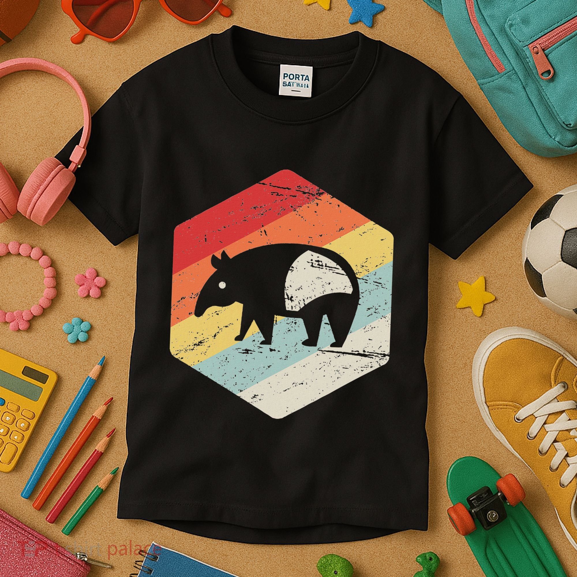 Funny Ex Mormon T Gift Lds Apostate Retro Tapir Kids T-Shirt