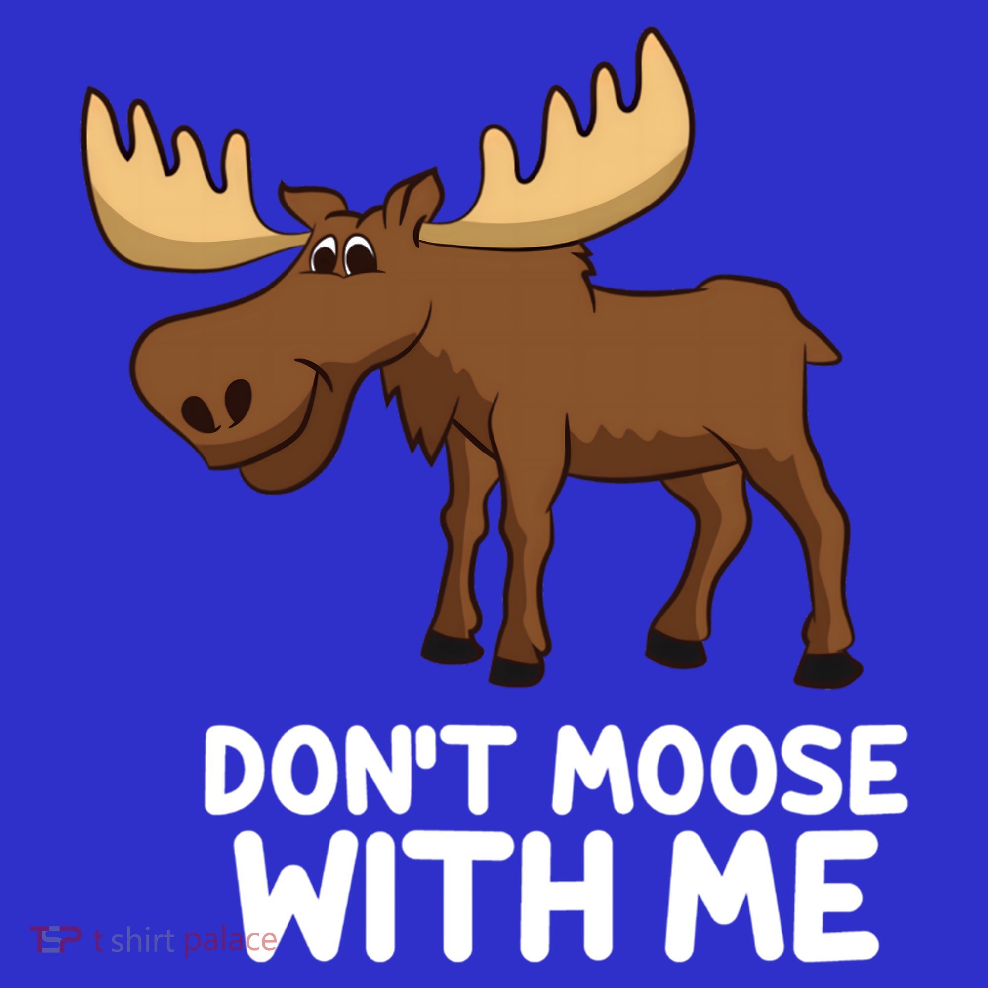 Funny Elk Moose Pun Don't Moose With Me Cute Moose Funny Gift Women's Tank Top