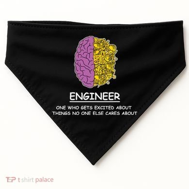 Funny Engineering Mechanical Civil Engineer USA-Made Doggie Bandana