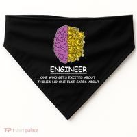 Funny Engineering Mechanical Civil Engineer USA-Made Doggie Bandana thumb 0