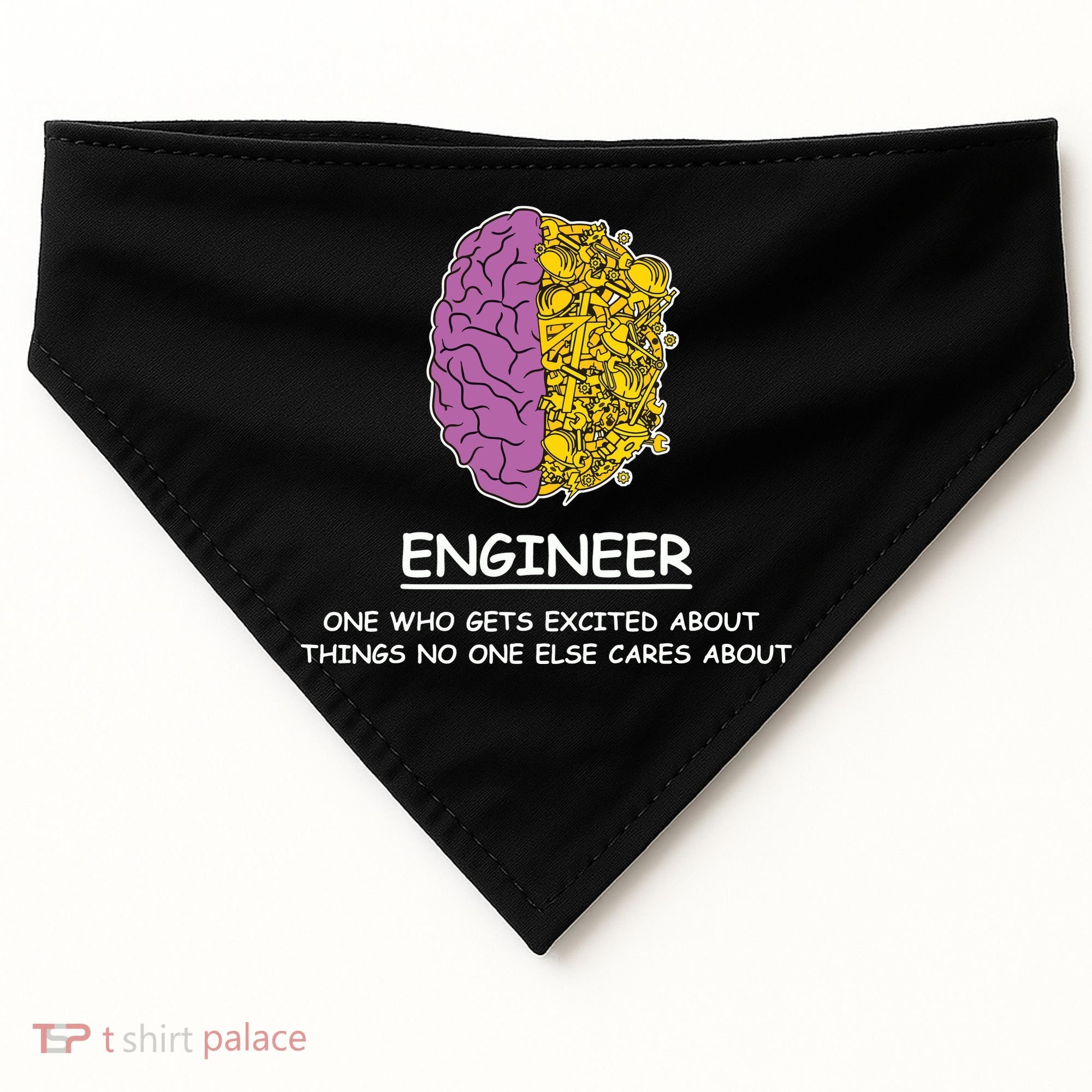 Funny Engineering Mechanical Civil Engineer USA-Made Doggie Bandana