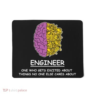 Funny Engineering Mechanical Civil Engineer Mousepad