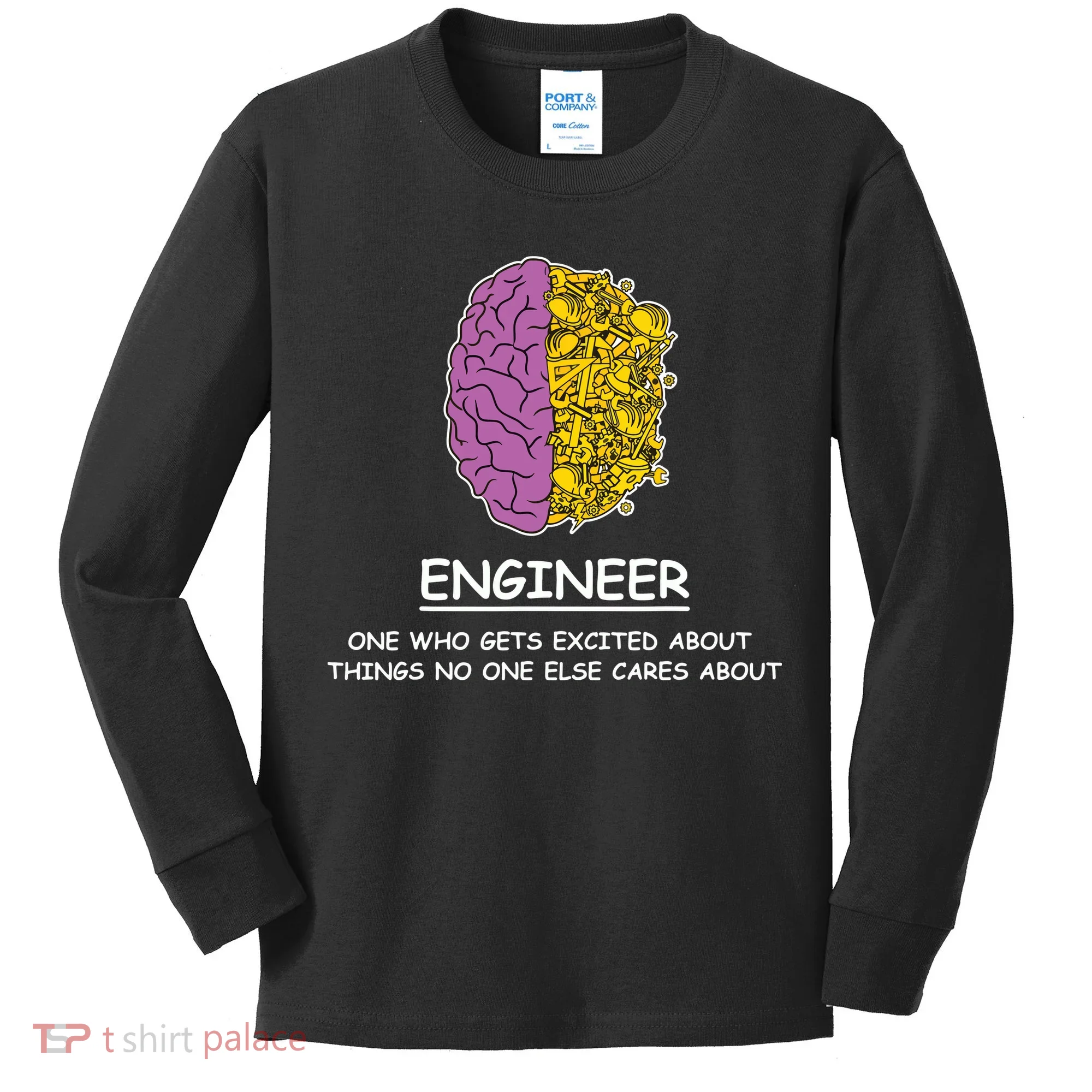 Funny Engineering Mechanical Civil Engineer Kids Long Sleeve Shirt