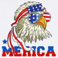 Funny Eagle Mullet Sunglasses Merica 4th Of July USA American Flag Polo thumb 3