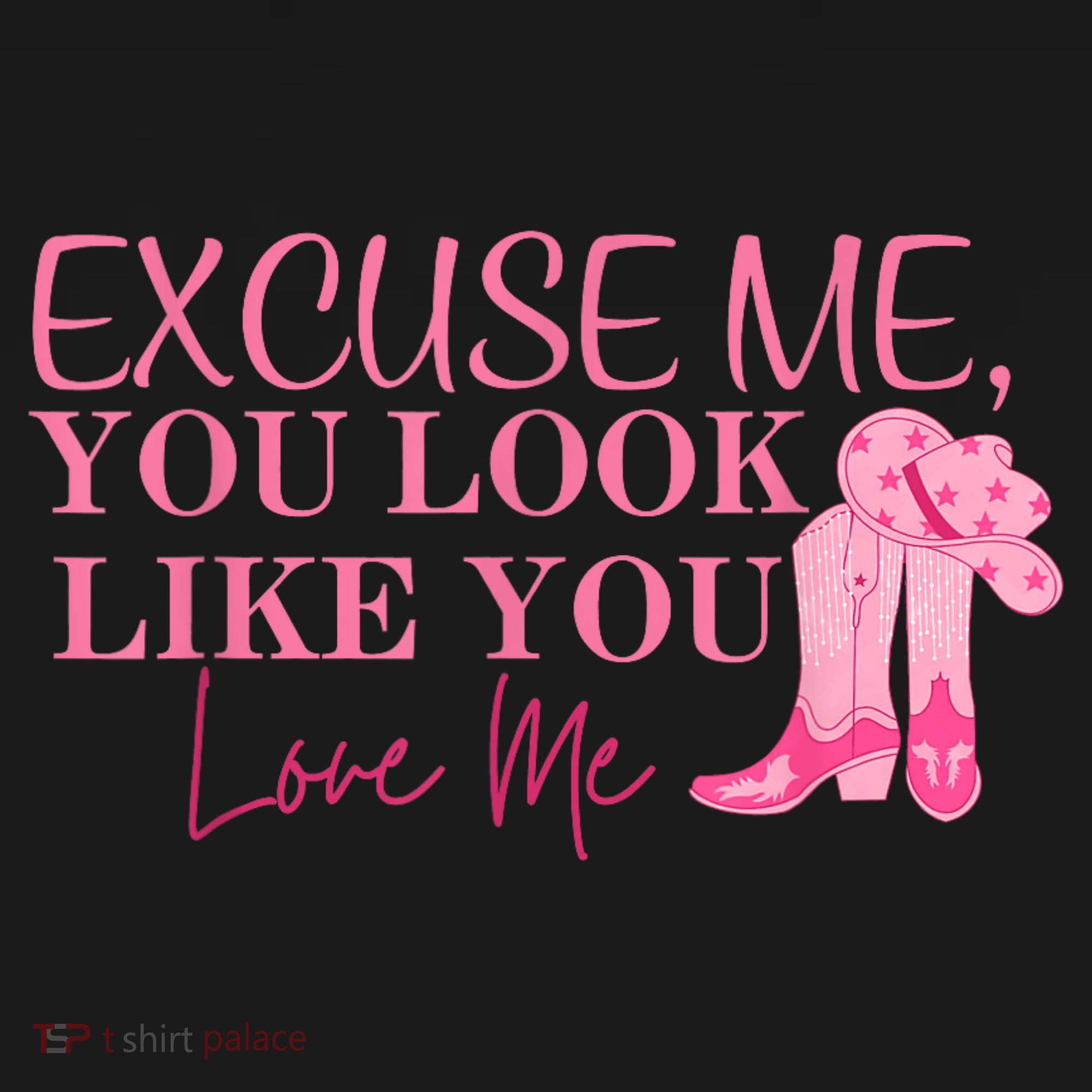 Funny Excuse Me You Look Like You Love Me Funny Boots Memes T T-Shirt