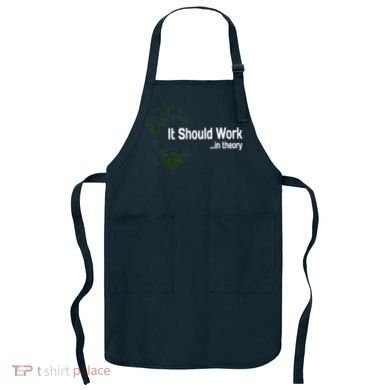 Funny Engineer Meme Design It Should Work In Theory Apron