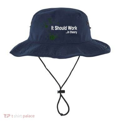 Funny Engineer Meme Design It Should Work In Theory Bucket Hat