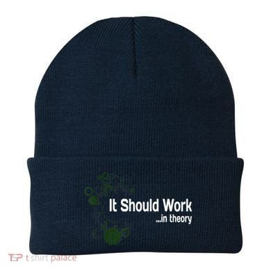 Funny Engineer Meme Design It Should Work In Theory Beanie