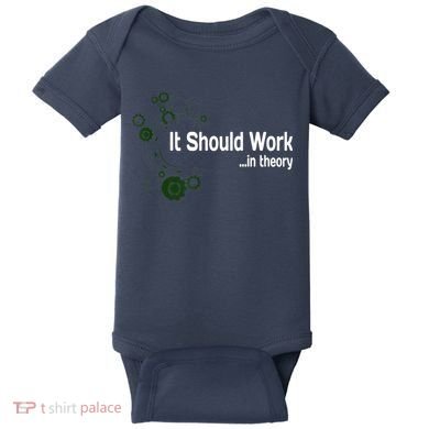 Funny Engineer Meme Design It Should Work In Theory Baby Bodysuit
