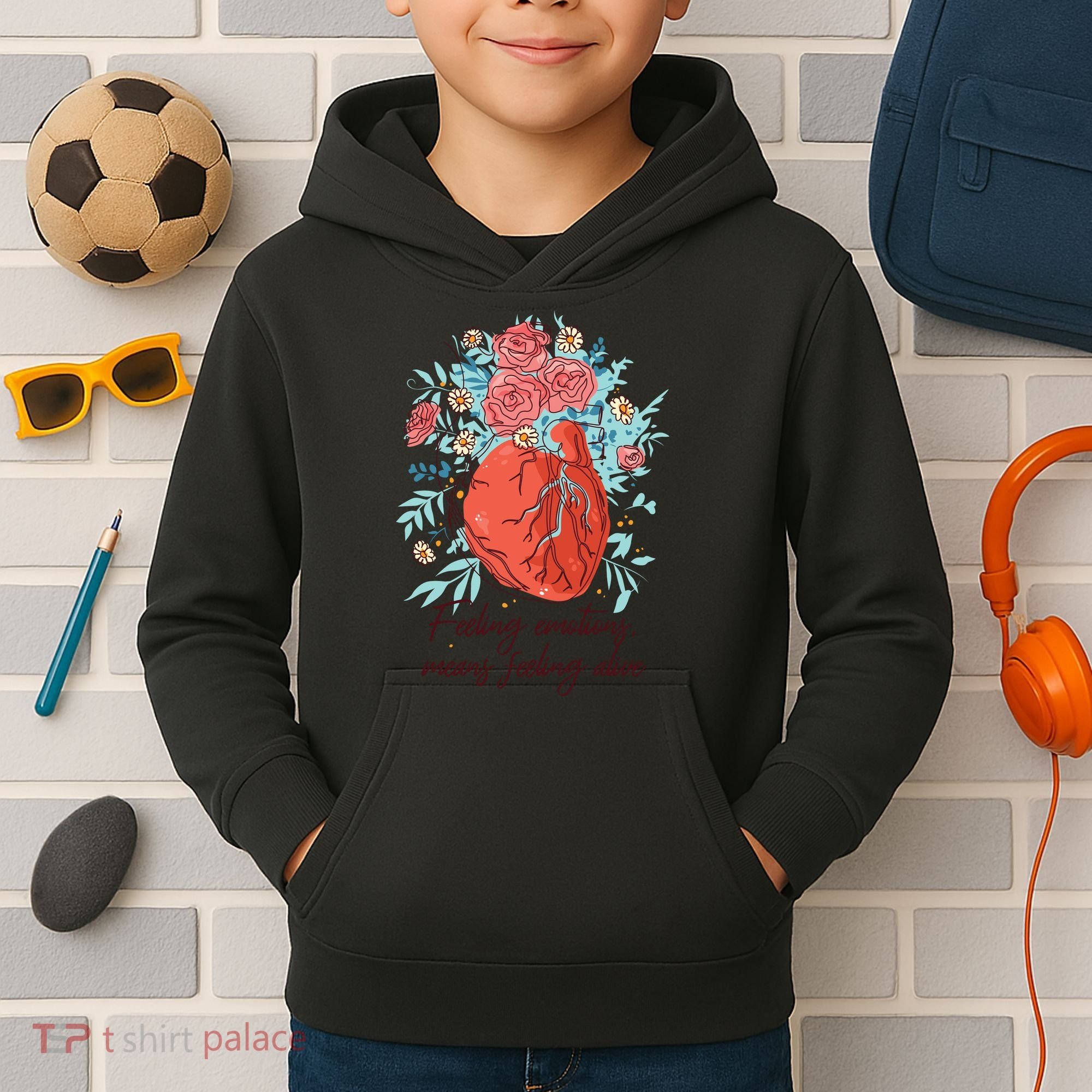 Feeling Emotions Means Feeling Alive Kids Hoodie