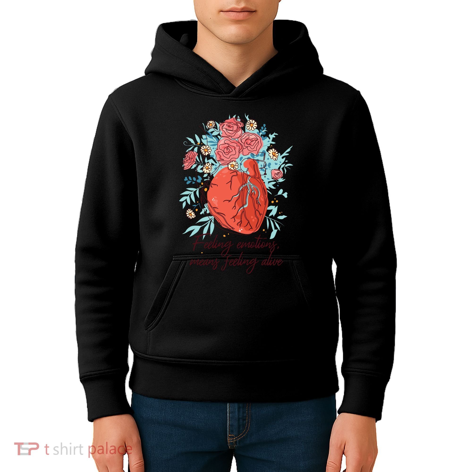 Feeling Emotions Means Feeling Alive Kids Hoodie