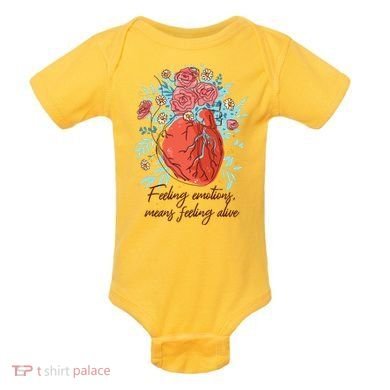 Feeling Emotions Means Feeling Alive Baby Bodysuit