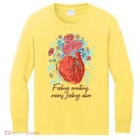 Feeling Emotions Means Feeling Alive Kids Long Sleeve Shirt thumb 0