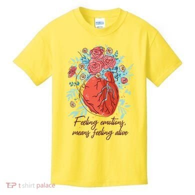 Feeling Emotions Means Feeling Alive Kids T-Shirt