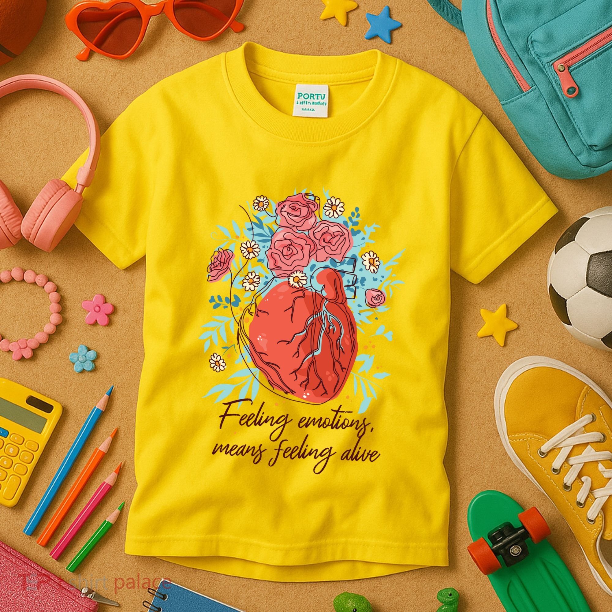 Feeling Emotions Means Feeling Alive Kids T-Shirt