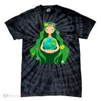 Flower Earth Mother Figure Cute Tie-Dye T-Shirt thumb 0