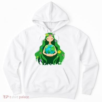 Flower Earth Mother Figure Cute Hoodie