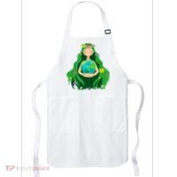 Flower Earth Mother Figure Cute Apron thumb 0