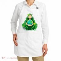 Flower Earth Mother Figure Cute Apron thumb 2