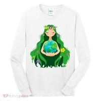 Flower Earth Mother Figure Cute Tall Long Sleeve Shirt thumb 0
