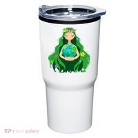 Flower Earth Mother Figure Cute Tumbler thumb 0