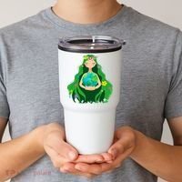 Flower Earth Mother Figure Cute Tumbler thumb 2