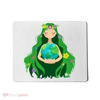 Flower Earth Mother Figure Cute Mousepad thumb 0